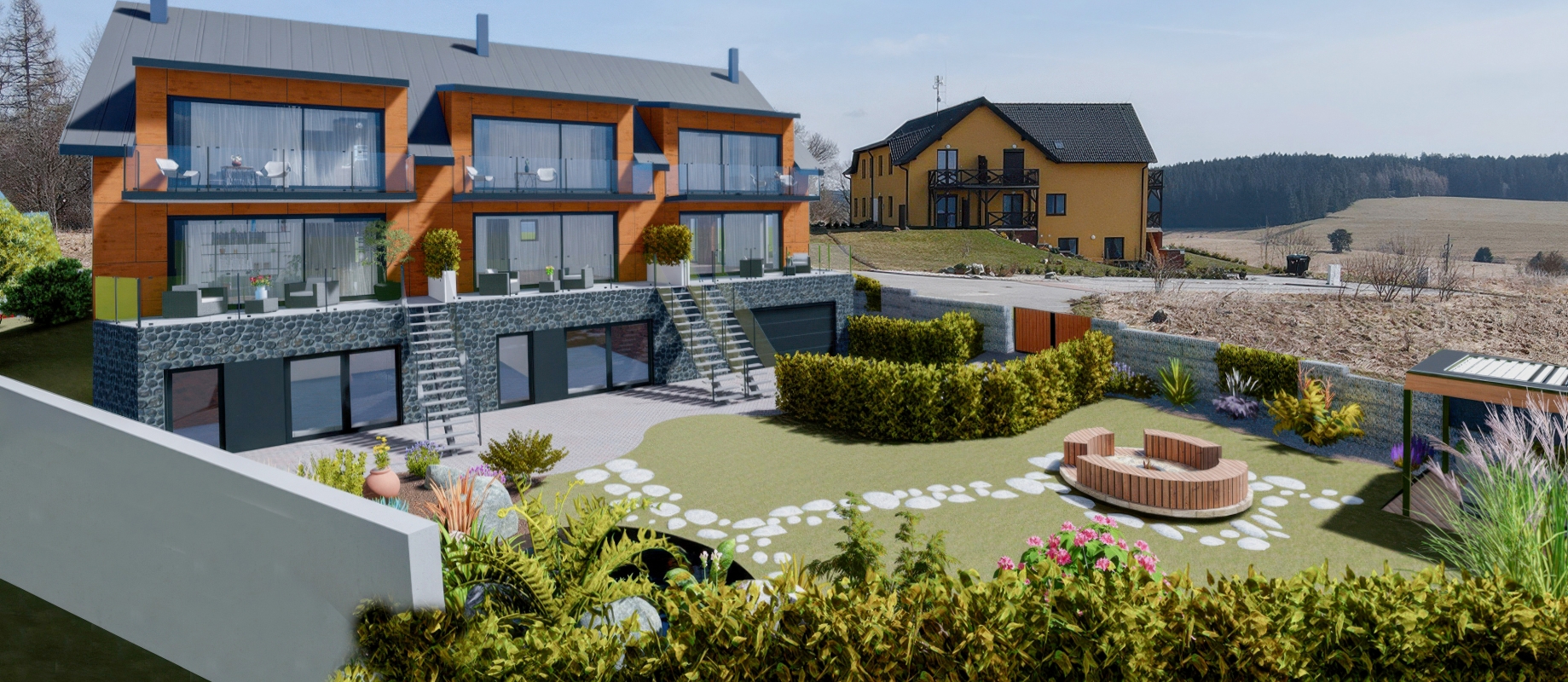 Panoramatické apartmány u Lipna
